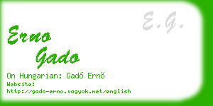erno gado business card