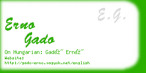 erno gado business card